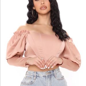 Corset crop top NWT fashion nova